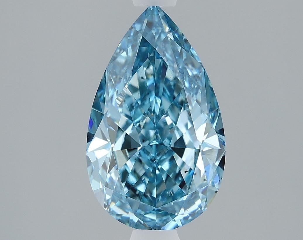 Loose Diamond - PEAR 1.64ct Fancy Vivid Blue VS2: Loose Diamond - PEAR 1.64ct Fancy Vivid Blue VS2 Source: This is a real non-mined Diamond that has been grown in a lab Shape: PEAR Carats: 1.64 Color: Fancy Vivid Blue Certification: IGI Video: