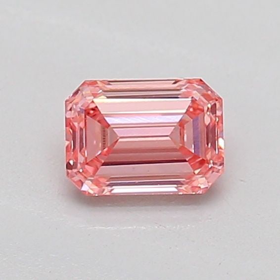 Loose Diamond - EMERALD 0.28ct Fancy Vivid Pink VS2: Loose Diamond - EMERALD 0.28ct Fancy Vivid Pink VS2 Source: This is a real non-mined Diamond that has been grown in a lab Shape: EMERALD Carats: 0.28 Color: Fancy Vivid Pink Certification: IGI Additio