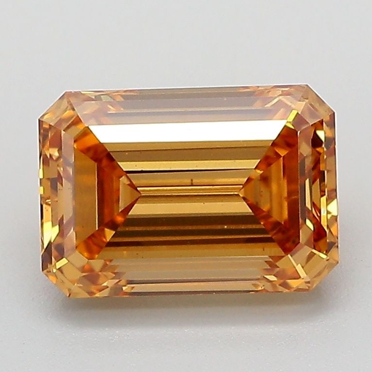 Loose Diamond - EMERALD 2.01ct Fancy Light Yellowish Brown VS1: Loose Diamond - EMERALD 2.01ct Fancy Light Yellowish Brown VS1 Source: This is a real non-mined Diamond that has been grown in a lab Shape: EMERALD Carats: 2.01 Color: Fancy Light Yellowish Brown Cert