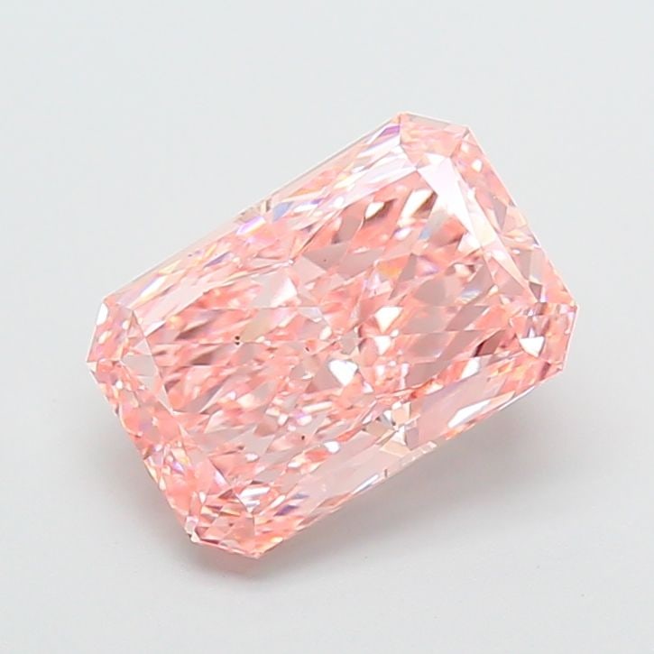 Loose Diamond - RADIANT 4.06ct Fancy Vivid Pink VS2: Loose Diamond - RADIANT 4.06ct Fancy Vivid Pink VS2 Source: This is a real non-mined Diamond that has been grown in a lab Shape: RADIANT Carats: 4.06 Color: Fancy Vivid Pink Certification: IGI Video: