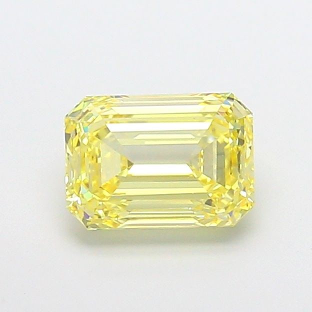 Loose Diamond - EMERALD 2.17ct Fancy Intense Yellow VS1: Loose Diamond - EMERALD 2.17ct Fancy Intense Yellow VS1 Source: This is a real non-mined Diamond that has been grown in a lab Shape: EMERALD Carats: 2.17 Color: Fancy Intense Yellow Certification: IGI