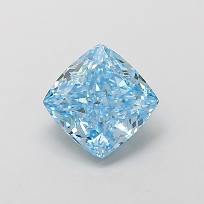 Loose Diamond - CUSHION MODIFIED 1.41ct Fancy Vivid Blue VS1: Loose Diamond - CUSHION MODIFIED 1.41ct Fancy Vivid Blue VS1 Source: This is a real non-mined Diamond that has been grown in a lab Shape: CUSHION MODIFIED Carats: 1.41 Color: Fancy Vivid Blue Certific