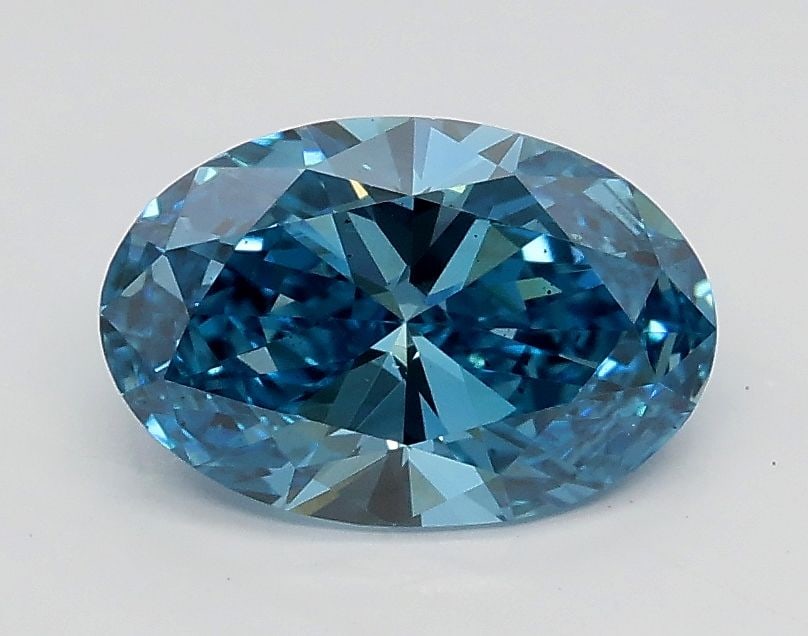 Loose Diamond - OVAL 1.01ct Fancy Vivid Blue VS2: Loose Diamond - OVAL 1.01ct Fancy Vivid Blue VS2 Source: This is a real non-mined Diamond that has been grown in a lab Shape: OVAL Carats: 1.01 Color: Fancy Vivid Blue Certification: IGI Video: