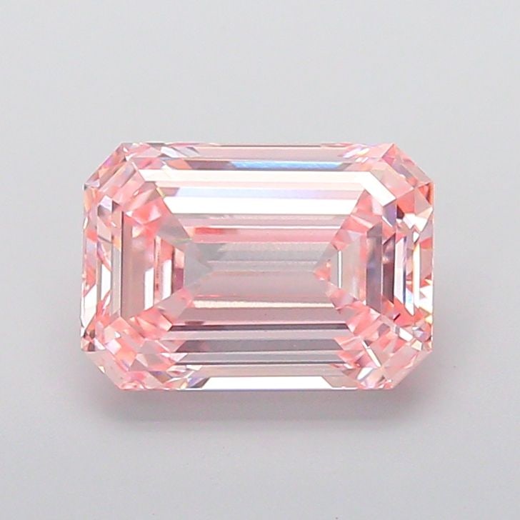 Loose Diamond - EMERALD 4.07ct Fancy Intense Pink VS1: Loose Diamond - EMERALD 4.07ct Fancy Intense Pink VS1 Source: This is a real non-mined Diamond that has been grown in a lab Shape: EMERALD Carats: 4.07 Color: Fancy Intense Pink Certification: IGI Vid