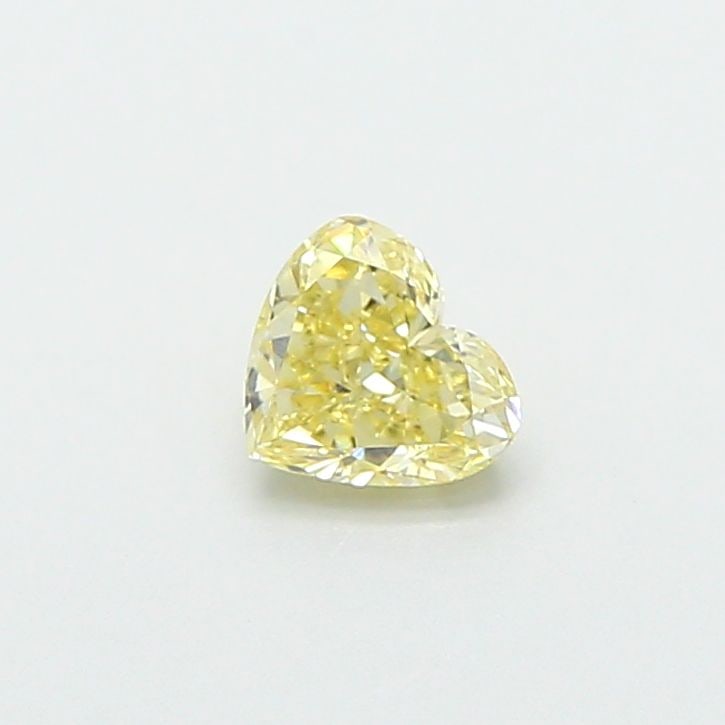 Loose Diamond - HEART 0.43ct Fancy Light Yellow VVS2: Loose Diamond - HEART 0.43ct Fancy Light Yellow VVS2 Source: This is a real non-mined Diamond that has been grown in a lab Shape: HEART Carats: 0.43 Color: Fancy Light Yellow Certification: IGI Video: