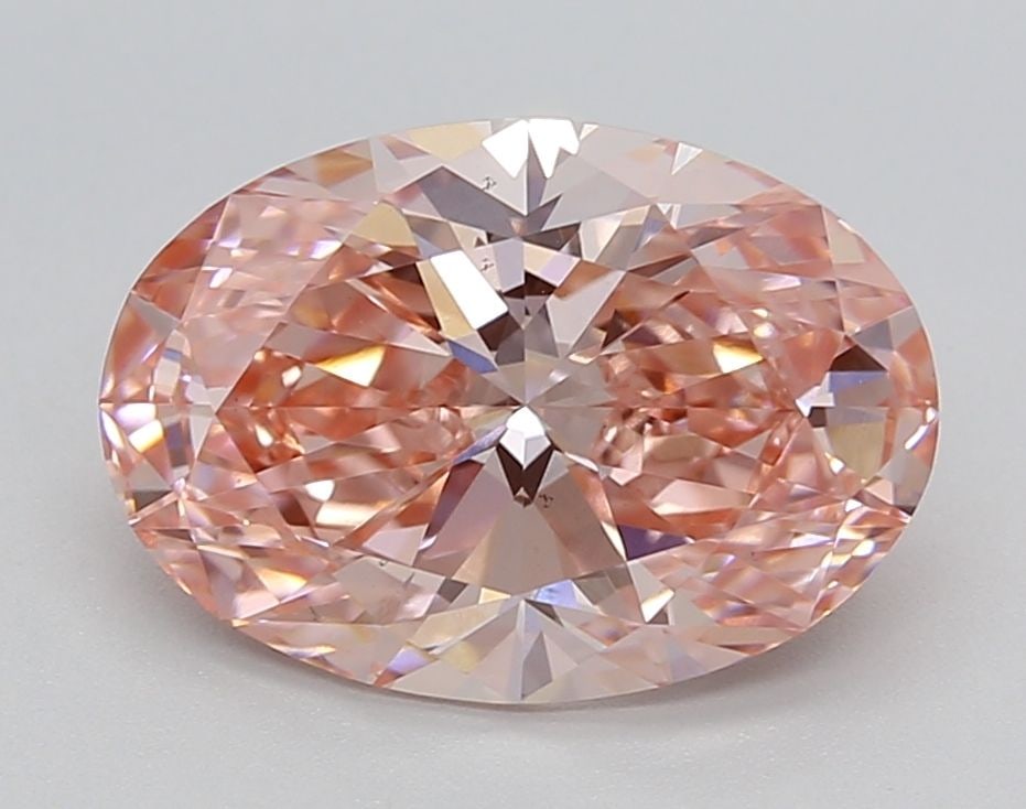 Loose Diamond - OVAL 3.02ct Fancy Pink VS1: Loose Diamond - OVAL 3.02ct Fancy Pink VS1 Source: This is a real non-mined Diamond that has been grown in a lab Shape: OVAL Carats: 3.02 Color: Fancy Pink Certification: IGI Video: