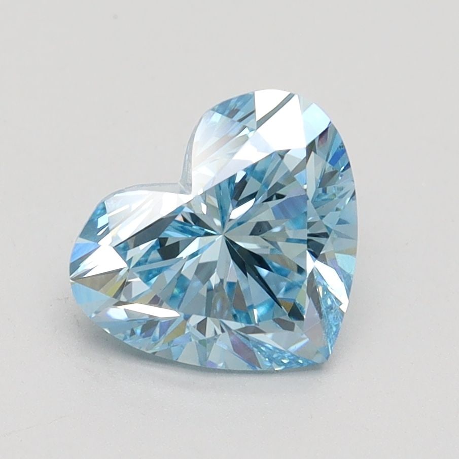 Loose Diamond - HEART 1.64ct Fancy Intense Blue VS1: Loose Diamond - HEART 1.64ct Fancy Intense Blue VS1 Source: This is a real non-mined Diamond that has been grown in a lab Shape: HEART Carats: 1.64 Color: Fancy Intense Blue Certification: IGI Video: