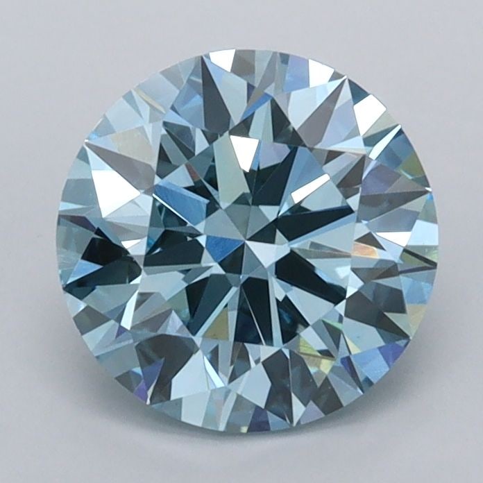 Ideal Loose Diamond - ROUND 1.56ct Fancy Vivid Blue VVS2: Ideal Loose Diamond - ROUND 1.56ct Fancy Vivid Blue VVS2 Source: This is a real non-mined Diamond that has been grown in a lab Shape: ROUND Carats: 1.56 Color: Fancy Vivid Blue Certification: IGI Vide