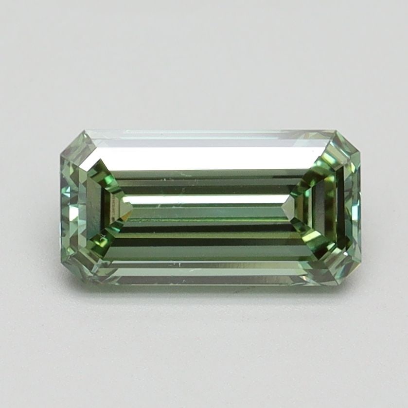 Loose Diamond - EMERALD 1.04ct Fancy Intense Green VVS2: Loose Diamond - EMERALD 1.04ct Fancy Intense Green VVS2 Source: This is a real non-mined Diamond that has been grown in a lab Shape: EMERALD Carats: 1.04 Color: Fancy Intense Green Certification: IGI 