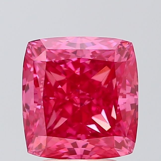 Loose Diamond - CUSHION MODIFIED 4.02ct Fancy Vivid Pink VS1: Loose Diamond - CUSHION MODIFIED 4.02ct Fancy Vivid Pink VS1 Source: This is a real non-mined Diamond that has been grown in a lab Shape: CUSHION MODIFIED Carats: 4.02 Color: Fancy Vivid Pink Certific