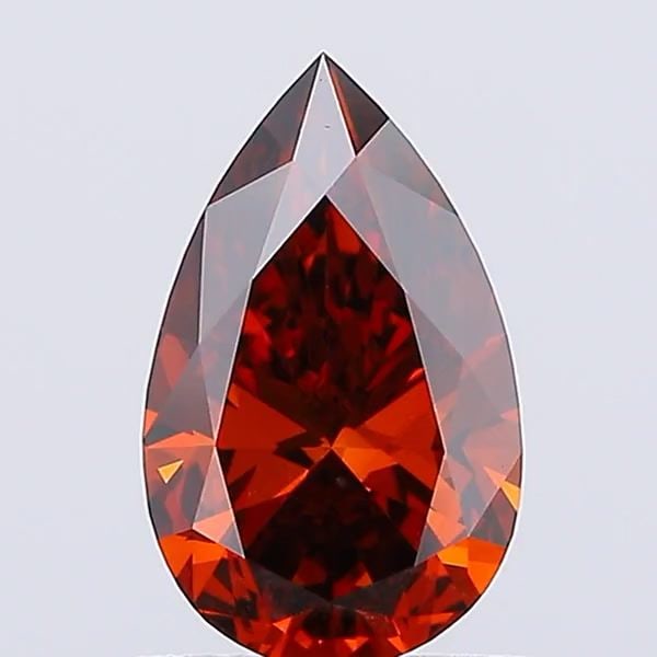 Loose Diamond - PEAR 1.0ct Fancy Deep Orange VVS2: Loose Diamond - PEAR 1.0ct Fancy Deep Orange VVS2 Source: This is a real non-mined Diamond that has been grown in a lab Shape: PEAR Carats: 1.0 Color: Fancy Deep Orange Certification: IGI Video: