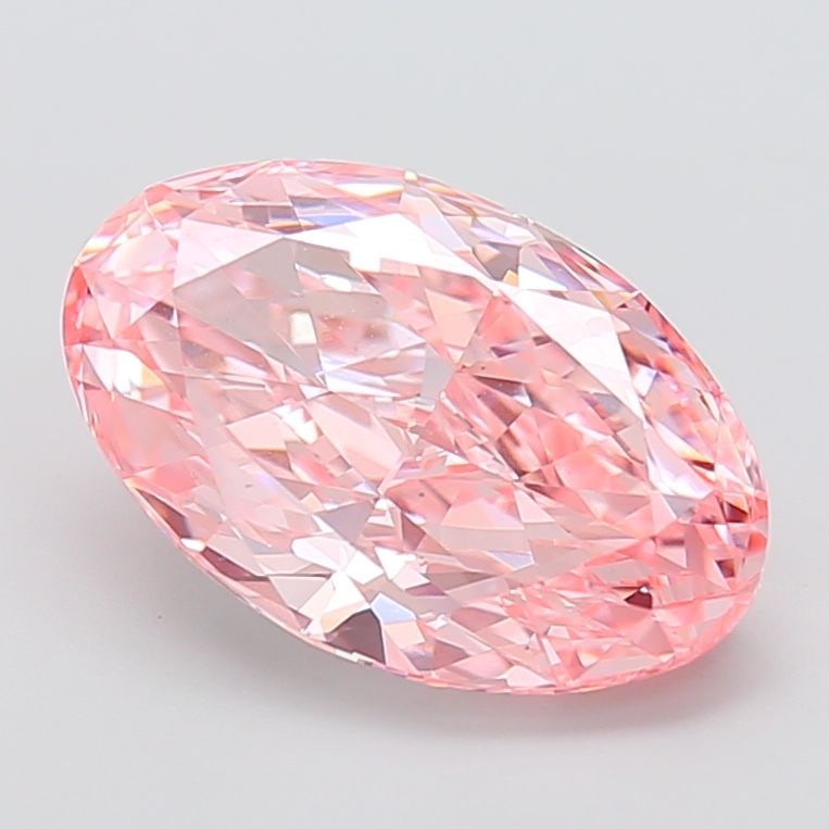 Loose Diamond - OVAL 5.43ct Fancy Vivid Pink VS1: Loose Diamond - OVAL 5.43ct Fancy Vivid Pink VS1 Source: This is a real non-mined Diamond that has been grown in a lab Shape: OVAL Carats: 5.43 Color: Fancy Vivid Pink Certification: IGI Video:
