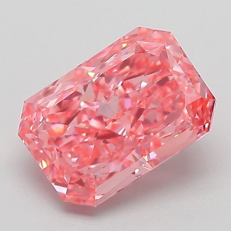 Loose Diamond - RADIANT 2.06ct Fancy Vivid Pink VVS2: Loose Diamond - RADIANT 2.06ct Fancy Vivid Pink VVS2 Source: This is a real non-mined Diamond that has been grown in a lab Shape: RADIANT Carats: 2.06 Color: Fancy Vivid Pink Certification: IGI Additi