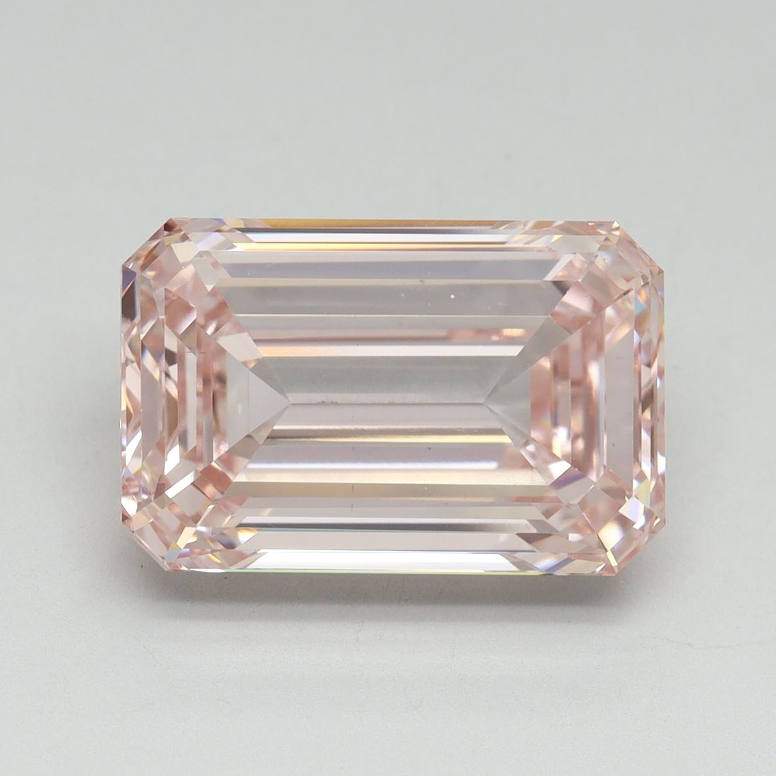 Loose Diamond - EMERALD 8.58ct Fancy Intense Pink VS1: Loose Diamond - EMERALD 8.58ct Fancy Intense Pink VS1 Source: This is a real non-mined Diamond that has been grown in a lab Shape: EMERALD Carats: 8.58 Color: Fancy Intense Pink Certification: IGI Vid