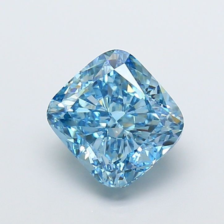 Loose Diamond - CUSHION MODIFIED 4.01ct Fancy Vivid Blue VS2: Loose Diamond - CUSHION MODIFIED 4.01ct Fancy Vivid Blue VS2 Source: This is a real non-mined Diamond that has been grown in a lab Shape: CUSHION MODIFIED Carats: 4.01 Color: Fancy Vivid Blue Certific