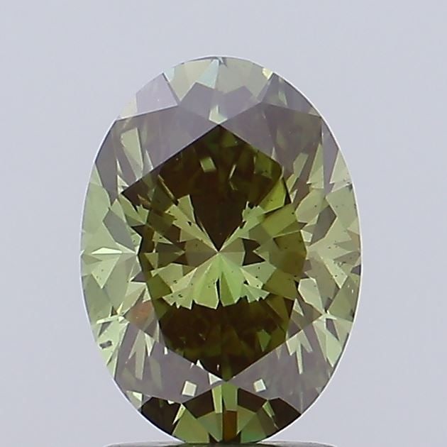 Loose Diamond - OVAL 2.01ct Fancy Intense Green SI1: Loose Diamond - OVAL 2.01ct Fancy Intense Green SI1 Source: This is a real non-mined Diamond that has been grown in a lab Shape: OVAL Carats: 2.01 Color: Fancy Intense Green Certification: IGI Video: