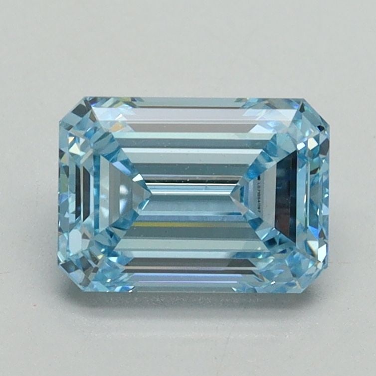 Loose Diamond - EMERALD 1.36ct Fancy Intense Blue VS1: Loose Diamond - EMERALD 1.36ct Fancy Intense Blue VS1 Source: This is a real non-mined Diamond that has been grown in a lab Shape: EMERALD Carats: 1.36 Color: Fancy Intense Blue Certification: IGI Vid