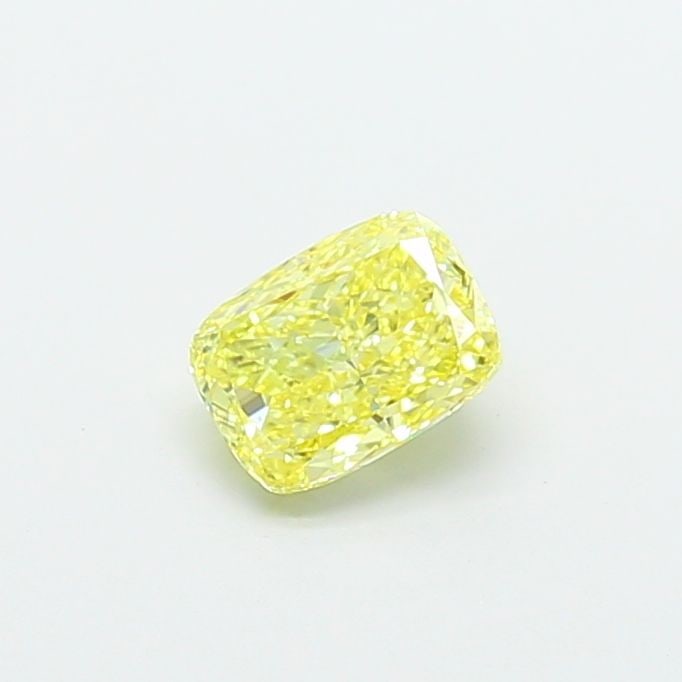 Loose Diamond - CUSHION MODIFIED 1.02ct Fancy Intense Yellow VS1: Loose Diamond - CUSHION MODIFIED 1.02ct Fancy Intense Yellow VS1 Source: This is a real non-mined Diamond that has been grown in a lab Shape: CUSHION MODIFIED Carats: 1.02 Color: Fancy Intense Yellow 