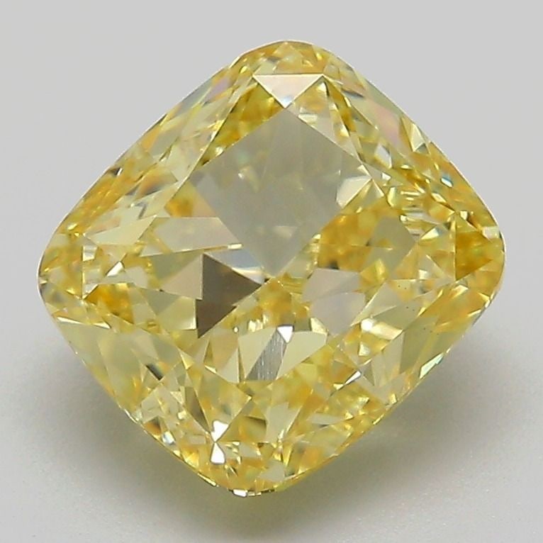 Loose Diamond - CUSHION MODIFIED 3.08ct Fancy Yellow VS1: Loose Diamond - CUSHION MODIFIED 3.08ct Fancy Yellow VS1 Source: This is a real non-mined Diamond that has been grown in a lab Shape: CUSHION MODIFIED Carats: 3.08 Color: Fancy Yellow Certification: I