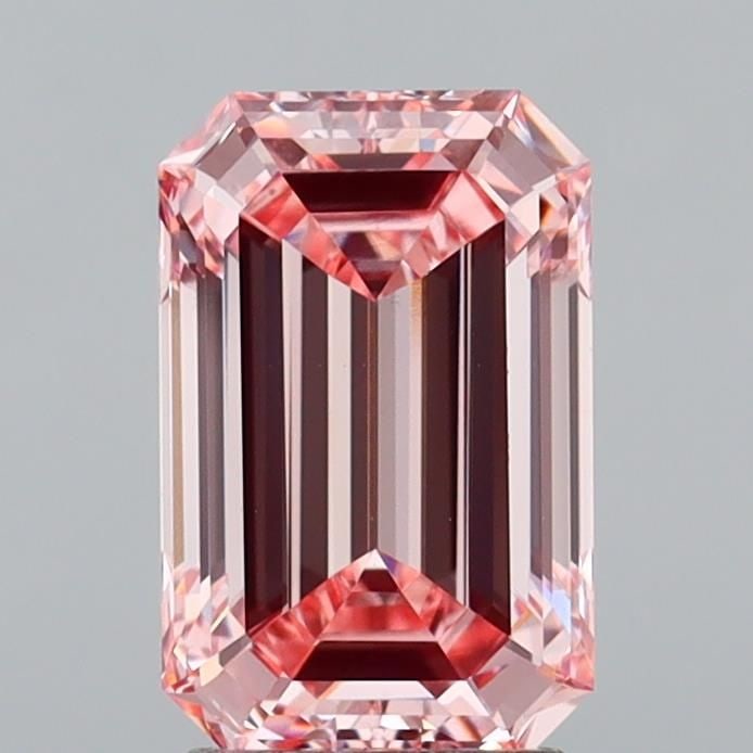Loose Diamond - EMERALD 3.0ct Fancy Intense Pink VVS2: Loose Diamond - EMERALD 3.0ct Fancy Intense Pink VVS2 Source: This is a real non-mined Diamond that has been grown in a lab Shape: EMERALD Carats: 3.0 Color: Fancy Intense Pink Certification: IGI Vide