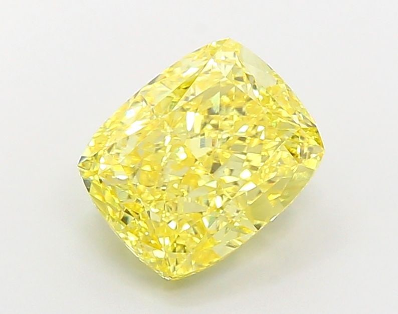 Loose Diamond - CUSHION MODIFIED 4.99ct Fancy Vivid Yellow VS1: Loose Diamond - CUSHION MODIFIED 4.99ct Fancy Vivid Yellow VS1 Source: This is a real non-mined Diamond that has been grown in a lab Shape: CUSHION MODIFIED Carats: 4.99 Color: Fancy Vivid Yellow Cert