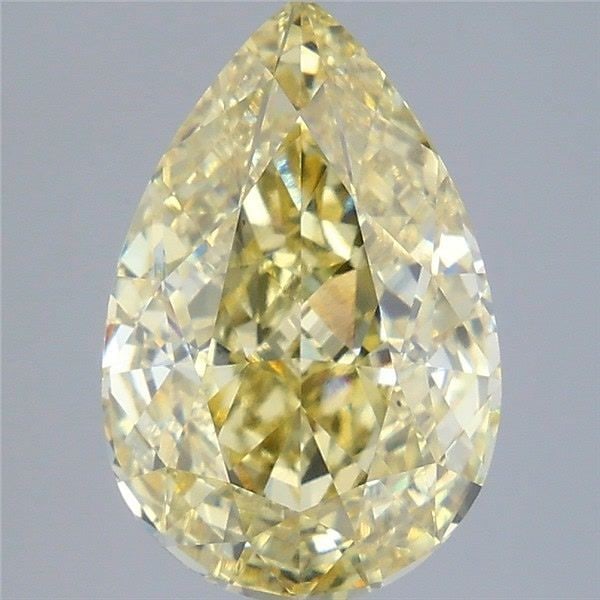 Loose Diamond - PEAR 4.5ct Fancy Intense Yellow VS2: Loose Diamond - PEAR 4.5ct Fancy Intense Yellow VS2 Source: This is a real non-mined Diamond that has been grown in a lab Shape: PEAR Carats: 4.5 Color: Fancy Intense Yellow Certification: IGI Video: