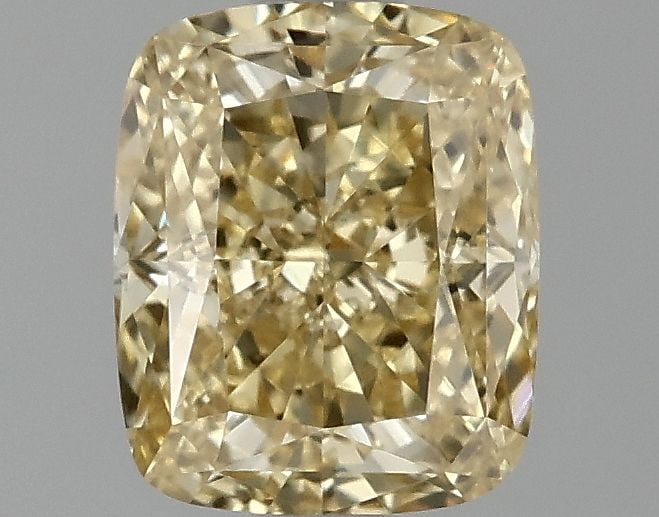 Loose Diamond - CUSHION MODIFIED 1.02ct Fancy Intense Yellow VVS2: Loose Diamond - CUSHION MODIFIED 1.02ct Fancy Intense Yellow VVS2 Source: This is a real non-mined Diamond that has been grown in a lab Shape: CUSHION MODIFIED Carats: 1.02 Color: Fancy Intense Yellow