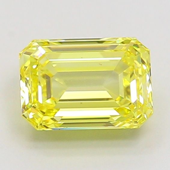 Loose Diamond - EMERALD 1.01ct Fancy Vivid Yellow SI1: Loose Diamond - EMERALD 1.01ct Fancy Vivid Yellow SI1 Source: This is a real non-mined Diamond that has been grown in a lab Shape: EMERALD Carats: 1.01 Color: Fancy Vivid Yellow Certification: IGI Vid