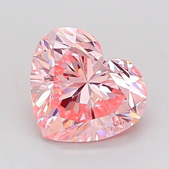 Loose Diamond - HEART 1.07ct Fancy Vivid Pink VS1: Loose Diamond - HEART 1.07ct Fancy Vivid Pink VS1 Source: This is a real non-mined Diamond that has been grown in a lab Shape: HEART Carats: 1.07 Color: Fancy Vivid Pink Certification: IGI Video: