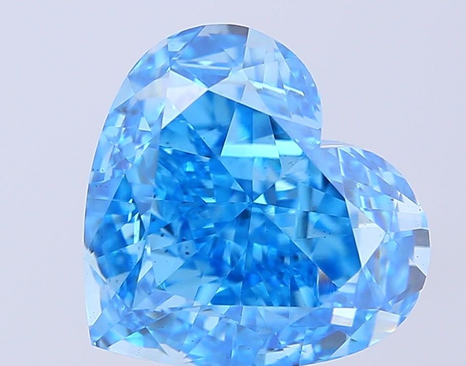 Loose Diamond - HEART 8.06ct Fancy Vivid Blue VS2: Loose Diamond - HEART 8.06ct Fancy Vivid Blue VS2 Source: This is a real non-mined Diamond that has been grown in a lab Shape: HEART Carats: 8.06 Color: Fancy Vivid Blue Certification: IGI Additional 