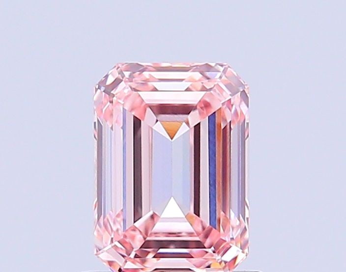 Loose Diamond - EMERALD 1.0ct Fancy Pink VS1: Loose Diamond - EMERALD 1.0ct Fancy Pink VS1 Source: This is a real non-mined Diamond that has been grown in a lab Shape: EMERALD Carats: 1.0 Color: Fancy Pink Certification: IGI Video: Video Link