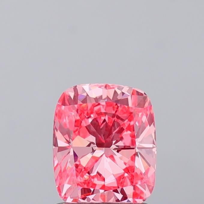 Loose Diamond - CUSHION MODIFIED 1.04ct Fancy Vivid Pink VVS2: Loose Diamond - CUSHION MODIFIED 1.04ct Fancy Vivid Pink VVS2 Source: This is a real non-mined Diamond that has been grown in a lab Shape: CUSHION MODIFIED Carats: 1.04 Color: Fancy Vivid Pink Certifi