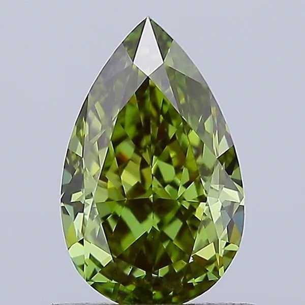Loose Diamond - PEAR 1.13ct Fancy Vivid Green VS1: Loose Diamond - PEAR 1.13ct Fancy Vivid Green VS1 Source: This is a real non-mined Diamond that has been grown in a lab Shape: PEAR Carats: 1.13 Color: Fancy Vivid Green Certification: IGI Video: