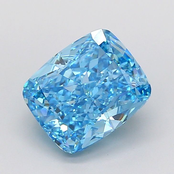 Loose Diamond - CUSHION MODIFIED 3.71ct Fancy Vivid Blue VS1: Loose Diamond - CUSHION MODIFIED 3.71ct Fancy Vivid Blue VS1 Source: This is a real non-mined Diamond that has been grown in a lab Shape: CUSHION MODIFIED Carats: 3.71 Color: Fancy Vivid Blue Certific