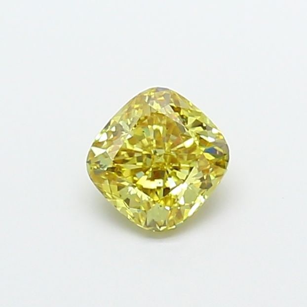 Loose Diamond - CUSHION MODIFIED 0.88ct Fancy Intense Yellow VS2: Loose Diamond - CUSHION MODIFIED 0.88ct Fancy Intense Yellow VS2 Source: This is a real non-mined Diamond that has been grown in a lab Shape: CUSHION MODIFIED Carats: 0.88 Color: Fancy Intense Yellow 