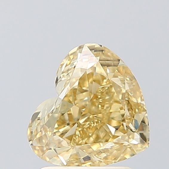 Loose Diamond - HEART 1.58ct Yellow VS1: Loose Diamond - HEART 1.58ct Yellow VS1 Source: This is a real non-mined Diamond that has been grown in a lab Shape: HEART Carats: 1.58 Color: Yellow Certification: NONE Video: