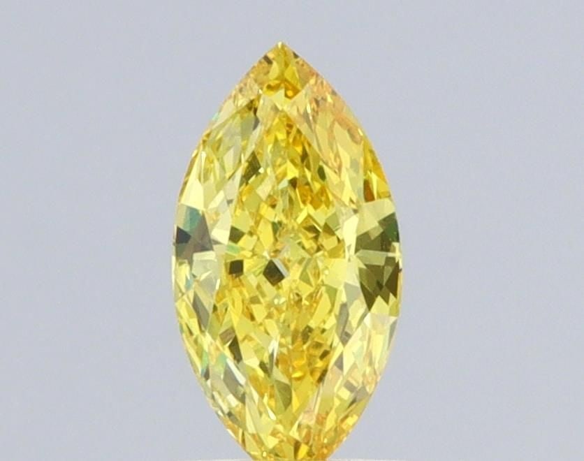Loose Diamond - MARQUISE 0.55ct Fancy Yellow VS1: Loose Diamond - MARQUISE 0.55ct Fancy Yellow VS1 Source: This is a real non-mined Diamond that has been grown in a lab Shape: MARQUISE Carats: 0.55 Color: Fancy Yellow Certification: NONE Video:
