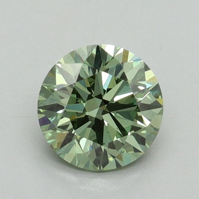 Loose Diamond - ROUND 0.82ct Fancy Vivid Green VS2: Loose Diamond - ROUND 0.82ct Fancy Vivid Green VS2 Source: This is a real non-mined Diamond that has been grown in a lab Shape: ROUND Carats: 0.82 Color: Fancy Vivid Green Certification: IGI Video:
