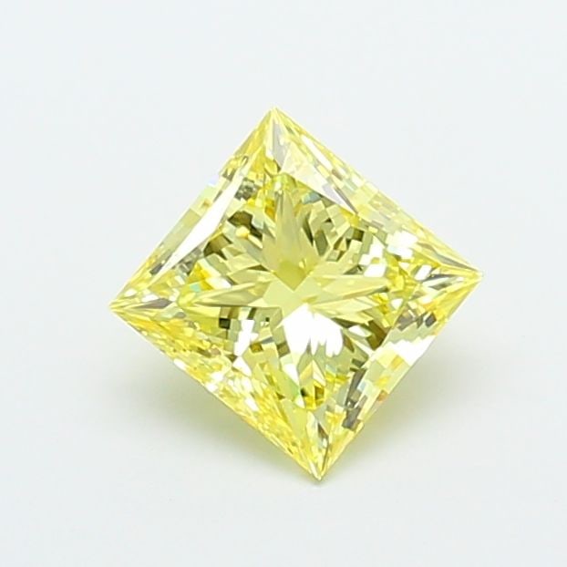 Loose Diamond - PRINCESS 2.02ct Fancy Intense Yellow VS2: Loose Diamond - PRINCESS 2.02ct Fancy Intense Yellow VS2 Source: This is a real non-mined Diamond that has been grown in a lab Shape: PRINCESS Carats: 2.02 Color: Fancy Intense Yellow Certification: I
