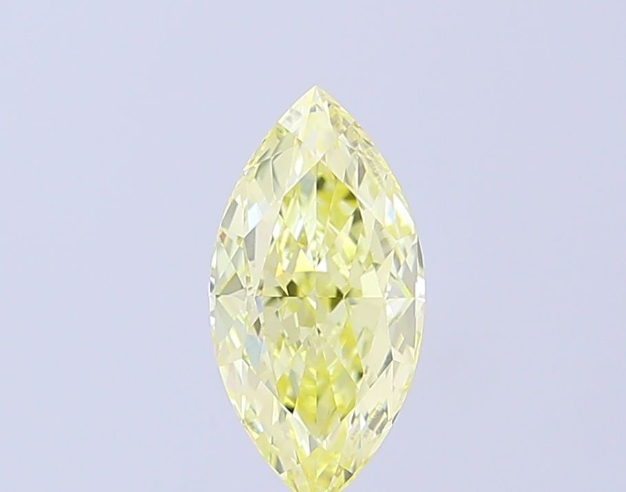 Loose Diamond - MARQUISE 1.52ct Fancy Yellow VVS2: Loose Diamond - MARQUISE 1.52ct Fancy Yellow VVS2 Source: This is a real non-mined Diamond that has been grown in a lab Shape: MARQUISE Carats: 1.52 Color: Fancy Yellow Certification: IGI Video: