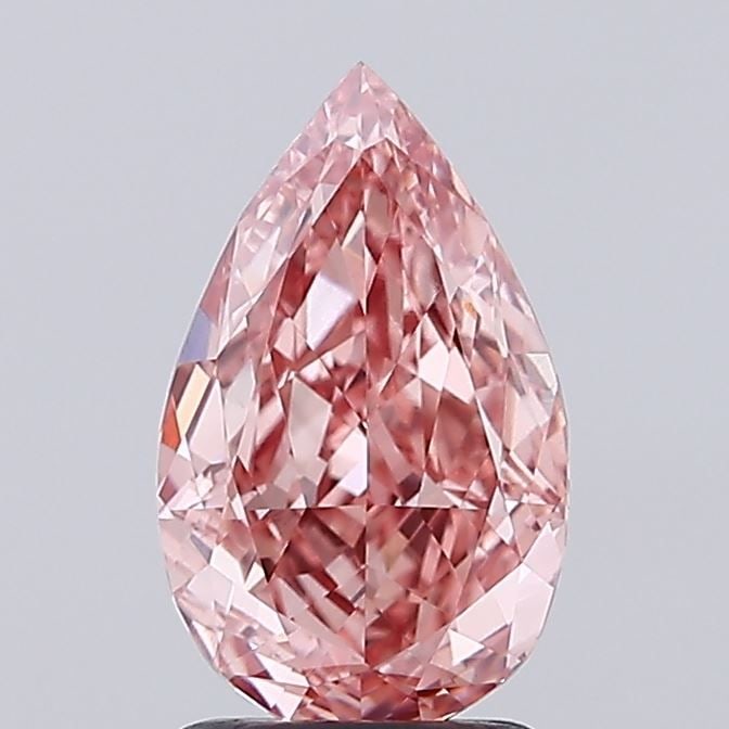 Loose Diamond - PEAR 2.01ct Fancy Intense Brownish Pink VS1: Loose Diamond - PEAR 2.01ct Fancy Intense Brownish Pink VS1 Source: This is a real non-mined Diamond that has been grown in a lab Shape: PEAR Carats: 2.01 Color: Fancy Intense Brownish Pink Certificat
