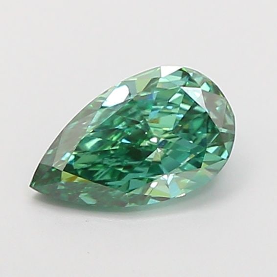 Loose Diamond - PEAR 0.96ct Fancy Vivid Green VS1: Loose Diamond - PEAR 0.96ct Fancy Vivid Green VS1 Source: This is a real non-mined Diamond that has been grown in a lab Shape: PEAR Carats: 0.96 Color: Fancy Vivid Green Certification: IGI Video: