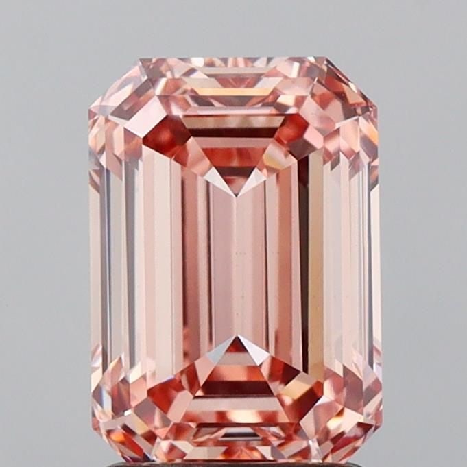 Loose Diamond - EMERALD 2.08ct Fancy Intense Pink VS1: Loose Diamond - EMERALD 2.08ct Fancy Intense Pink VS1 Source: This is a real non-mined Diamond that has been grown in a lab Shape: EMERALD Carats: 2.08 Color: Fancy Intense Pink Certification: IGI