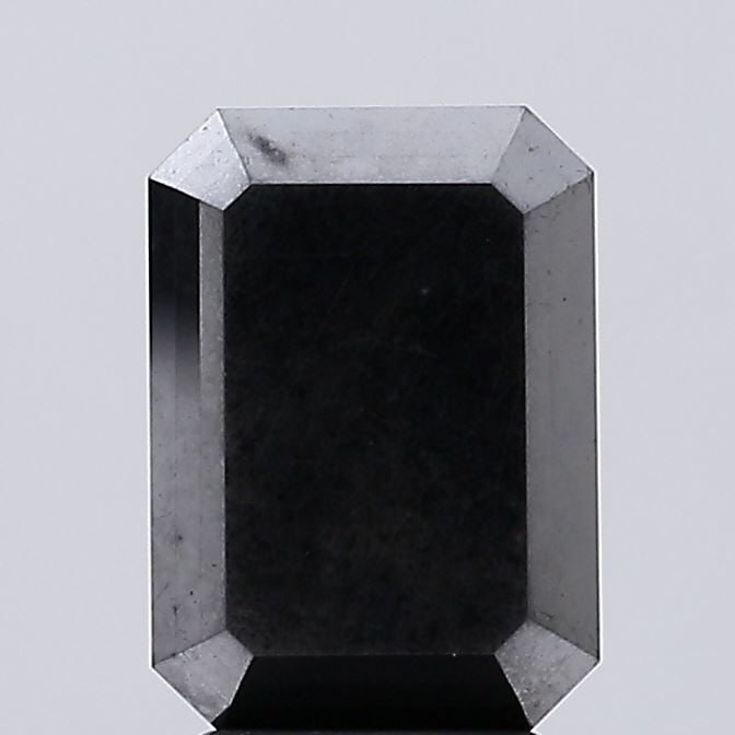 Loose Diamond - EMERALD 4.01ct Fancy Vivid Black VS1 (1 of 1)