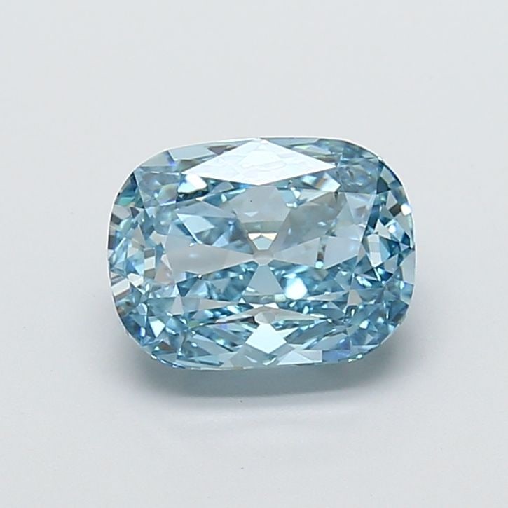 Loose Diamond - CUSHION MODIFIED 3.03ct Fancy Vivid Blue VS2: Loose Diamond - CUSHION MODIFIED 3.03ct Fancy Vivid Blue VS2 Source: This is a real non-mined Diamond that has been grown in a lab Shape: CUSHION MODIFIED Carats: 3.03 Color: Fancy Vivid Blue Certific
