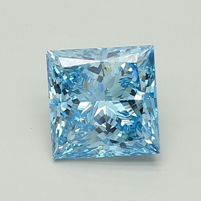 Loose Diamond - PRINCESS 2.64ct Fancy Vivid Blue VS1: Loose Diamond - PRINCESS 2.64ct Fancy Vivid Blue VS1 Source: This is a real non-mined Diamond that has been grown in a lab Shape: PRINCESS Carats: 2.64 Color: Fancy Vivid Blue Certification: IGI Video