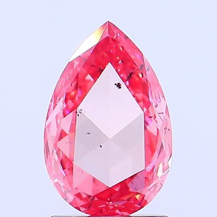 Loose Diamond - PEAR 1.03ct Fancy Vivid Pink SI2: Loose Diamond - PEAR 1.03ct Fancy Vivid Pink SI2 Source: This is a real non-mined Diamond that has been grown in a lab Shape: PEAR Carats: 1.03 Color: Fancy Vivid Pink Certification: NONE Video:
