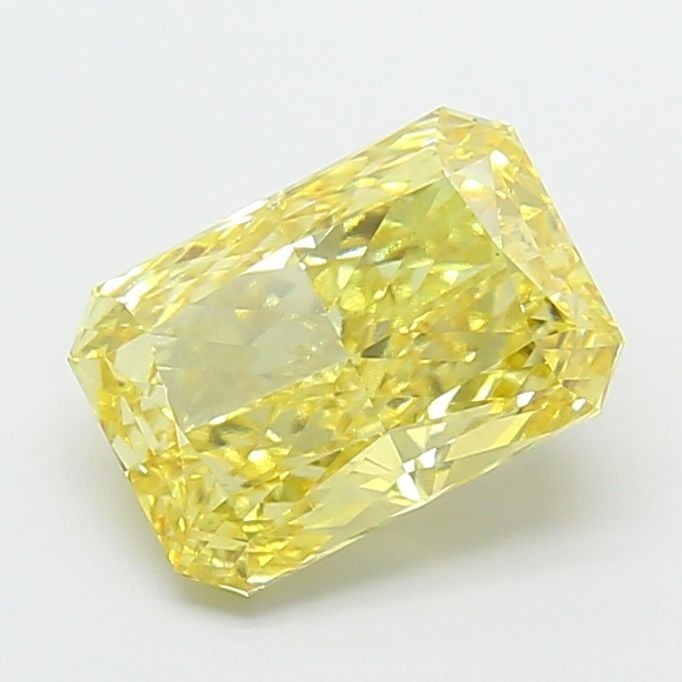 Loose Diamond - RADIANT 2.5ct Fancy Intense Yellow VVS2: Loose Diamond - RADIANT 2.5ct Fancy Intense Yellow VVS2 Source: This is a real non-mined Diamond that has been grown in a lab Shape: RADIANT Carats: 2.5 Color: Fancy Intense Yellow Certification: IGI 