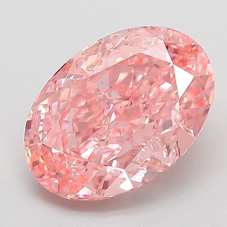 Loose Diamond - OVAL 2.54ct Fancy Vivid Pink VS2: Loose Diamond - OVAL 2.54ct Fancy Vivid Pink VS2 Source: This is a real non-mined Diamond that has been grown in a lab Shape: OVAL Carats: 2.54 Color: Fancy Vivid Pink Certification: IGI Video: