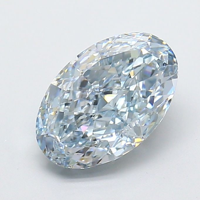 Loose Diamond - OVAL 3.05ct Fancy Intense Blue VVS2: Loose Diamond - OVAL 3.05ct Fancy Intense Blue VVS2 Source: This is a real non-mined Diamond that has been grown in a lab Shape: OVAL Carats: 3.05 Color: Fancy Intense Blue Certification: IGI Video: